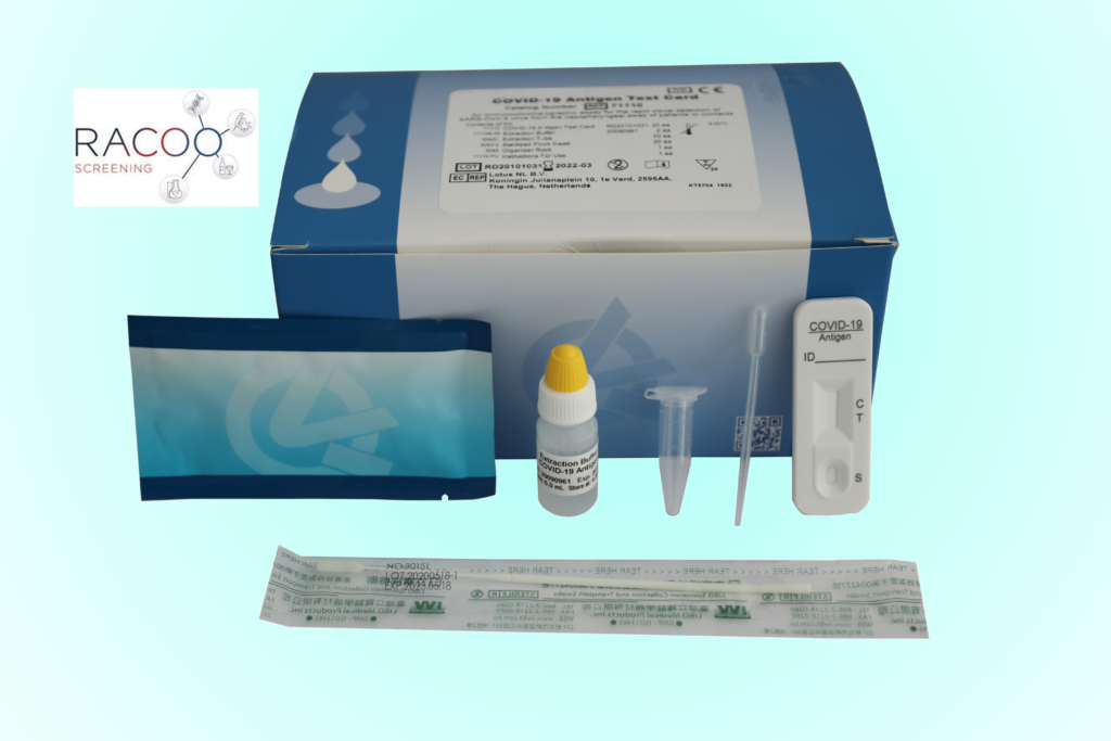 COVID AG kit image Racoo Screening Drug, alcohol & DNA